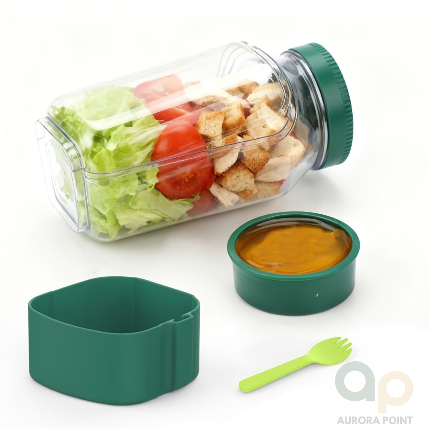 Salad Pod Side-Opening Leakproof Salad Jar